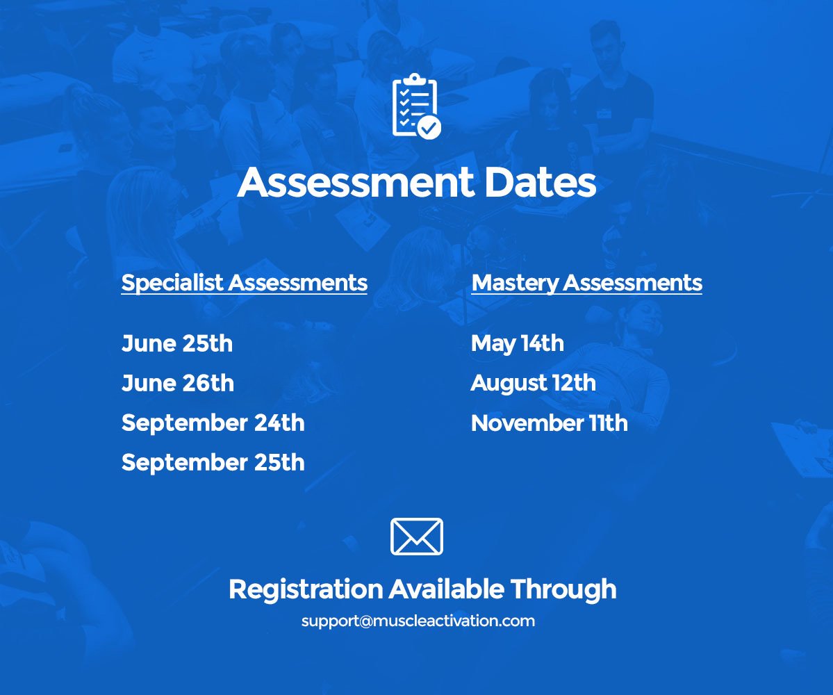 Assessment Dates Updated