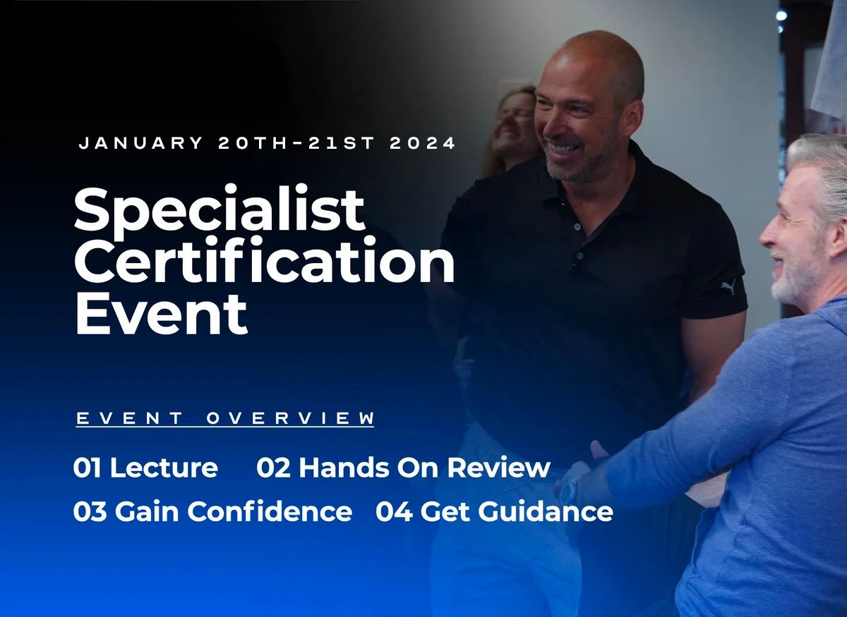 Specialist Certification Event